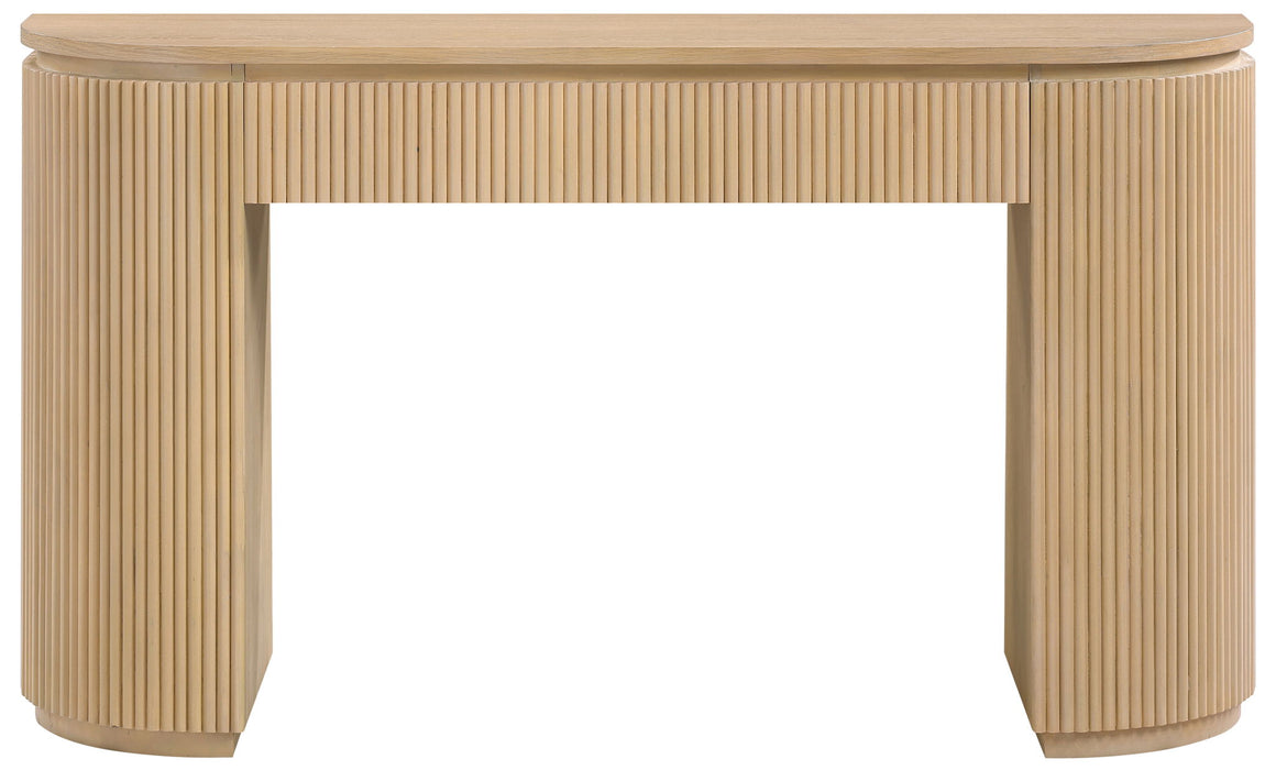 Astrid - Solid Wood And Oak Veneer Console Table - Simple Home Plus