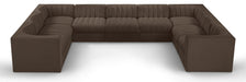 Rummi - Velvet Performance Fabric Upholstered 9 Piece Modular Sectional - Simple Home Plus