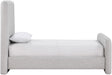 Fira - Linen Textured Fabric Upholstered Bed - Simple Home Plus
