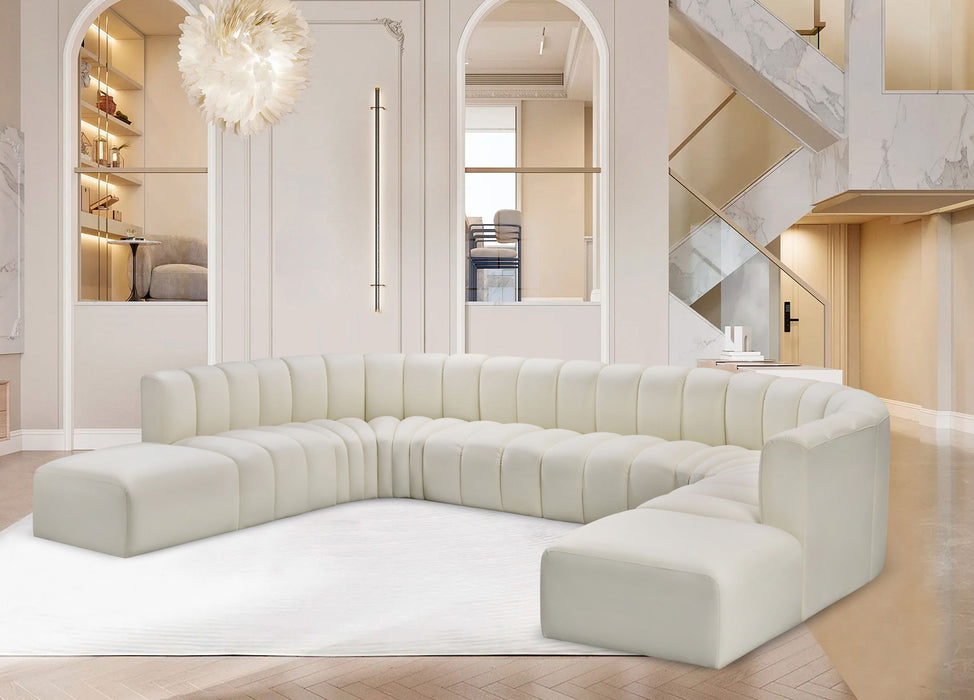 Arc - Faux Leather Modular Sectional - Simple Home Plus