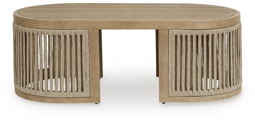 Serena Shores - Beige - Rectangular Cocktail Table - Simple Home Plus
