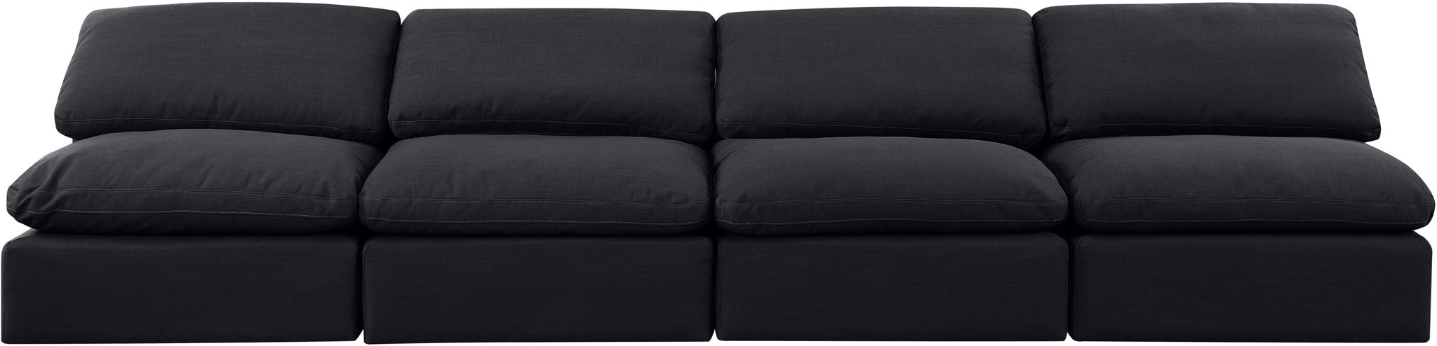 Indulge - Linen 4 Seat Modular Armless Sofa - Simple Home Plus