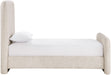 Fira - Linen Textured Fabric Upholstered Bed - Simple Home Plus