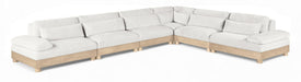 Turin - Chenille Fabric Upholstered Modular Sectional - White - Simple Home Plus