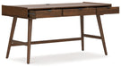 Lyncott - 3 Pc. - Home Office Desk, Chair, Bookcase - Brown - Simple Home Plus