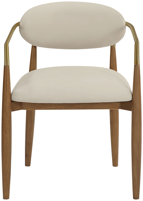 Riccio - Dining Arm Chair (Set of 2) - Walnut Frame - Simple Home Plus