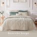 Felicia - Velvet Comforter Set With Throw Pillow - Champagne - Simple Home Plus