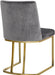 Heidi - Dining Chair with Gold Legs (Set of 2) - Simple Home Plus