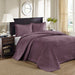 Quebec - Queen Reversible Bedspread Set - Purple - Simple Home Plus