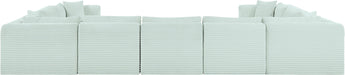 Shaggy - 9 Piece Modular U-Shaped Sectional - Simple Home Plus