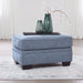 Carissa Manor - Denim - Ottoman - Simple Home Plus