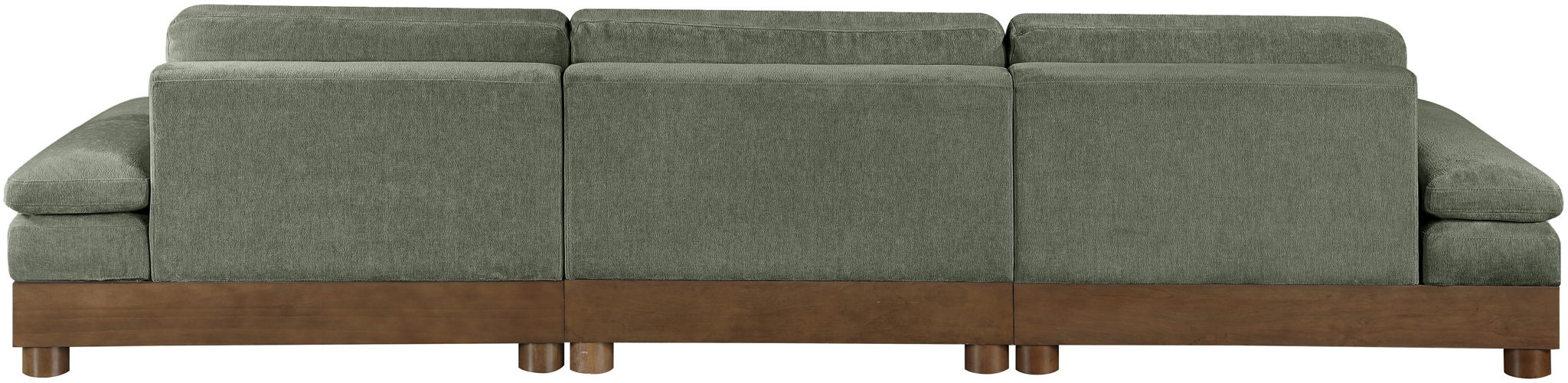 Turin - Chenille Fabric Upholstered Modular Sectional - Green - Simple Home Plus