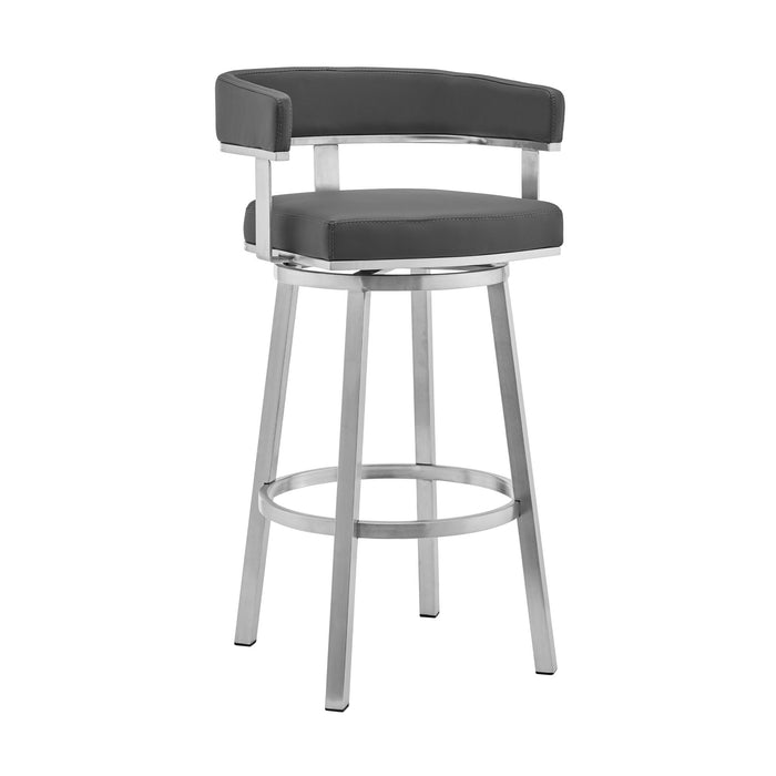 Lorin - Stainless Steel Swivel Bar Stool - Simple Home Plus