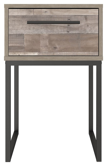 Neilsville - Whitewash - One Drawer Night Stand - Vinyl-Wrapped - Simple Home Plus