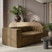 Rummi - Velvet Performance Fabric Upholstered 2 Piece Modular Loveseat - Simple Home Plus