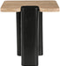 Ravenna - Genuine Travertine Top And Oak Wood Base Table - Simple Home Plus