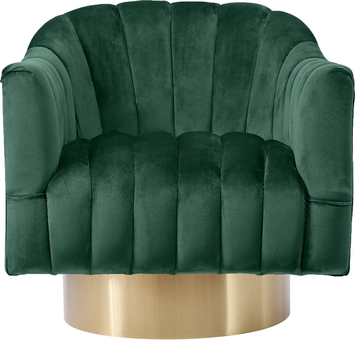 Farrah - Accent Chair with Gold Base - Simple Home Plus