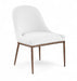 Ferro - Upholstered Dining Side Chair With Brushed Bronze Legs - Simple Home Plus
