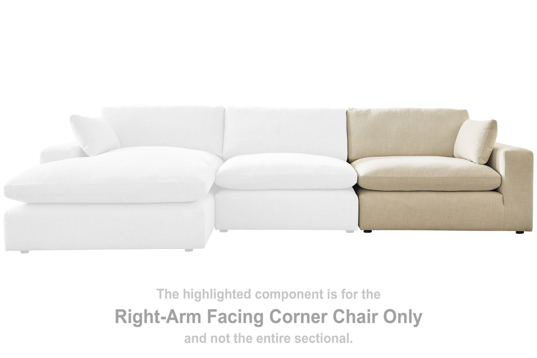 Elyza - RAF Corner Chair - Linen - Simple Home Plus
