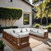 Mirella - 8 Piece Water Resistant Fabric Upholstered Outdoor Patio Modular Sectional - Simple Home Plus
