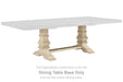 Bolanburg - Dining Room Table Base - Brown / Beige - Simple Home Plus