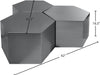 Hexagon - Coffee Table - Simple Home Plus