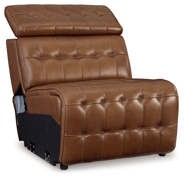 Temmpton - Armless Chair / Manual Headrest - Chocolate - Simple Home Plus