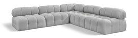 Ames - 5 Piece Fabric Modular Corner Sectional - Simple Home Plus