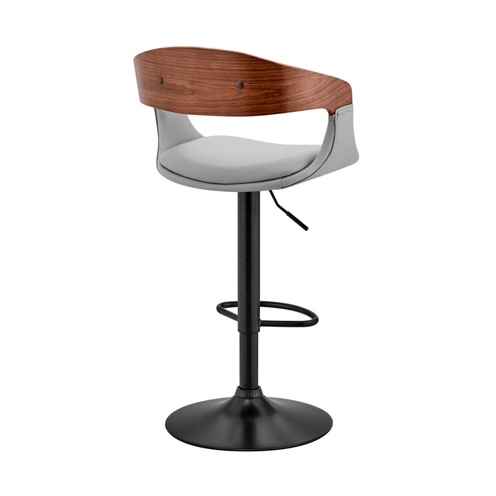 Benson - Adjustable Bar Stool - Walnut Wood - Simple Home Plus