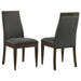 Wes - Upholstered Dining Side Chair (Set of 2) - Dark Walnut - Simple Home Plus