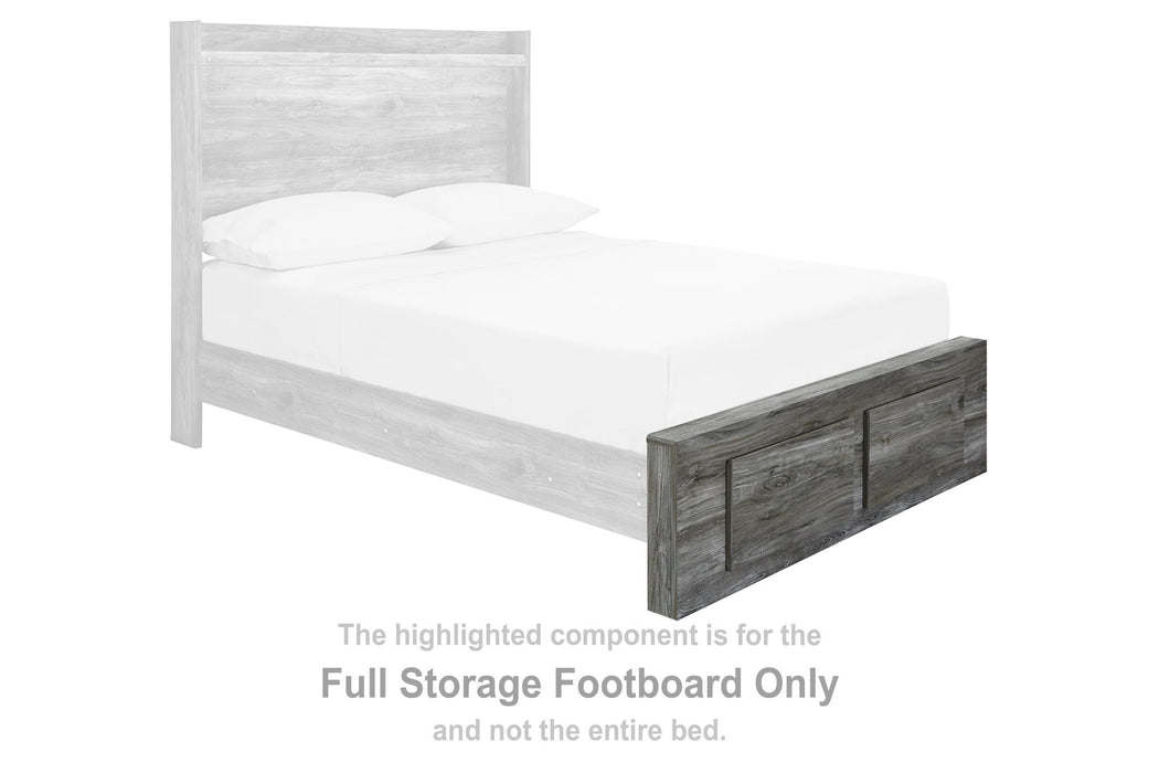 Baystorm - Full Storage Footboard - Gray - Simple Home Plus
