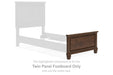 Danabrin - Twin Panel Footboard - Brown - Simple Home Plus