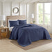 Oakley - 3 Piece Reversible Bedspread Set - Blue - Simple Home Plus