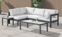 Nizuc - Outdoor Patio 4 Piece Modular Sectional With Gray Frame - Simple Home Plus