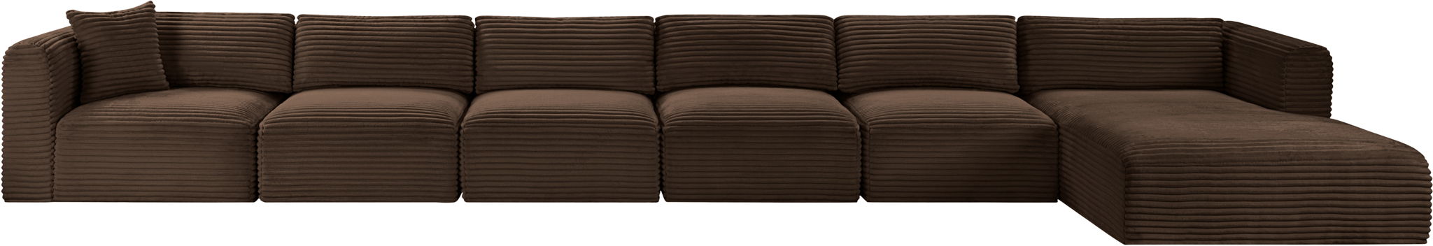 Shaggy - 6 Piece Modular Sectional With Chaise - Simple Home Plus