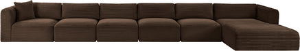 Shaggy - 6 Piece Modular Sectional With Chaise - Simple Home Plus