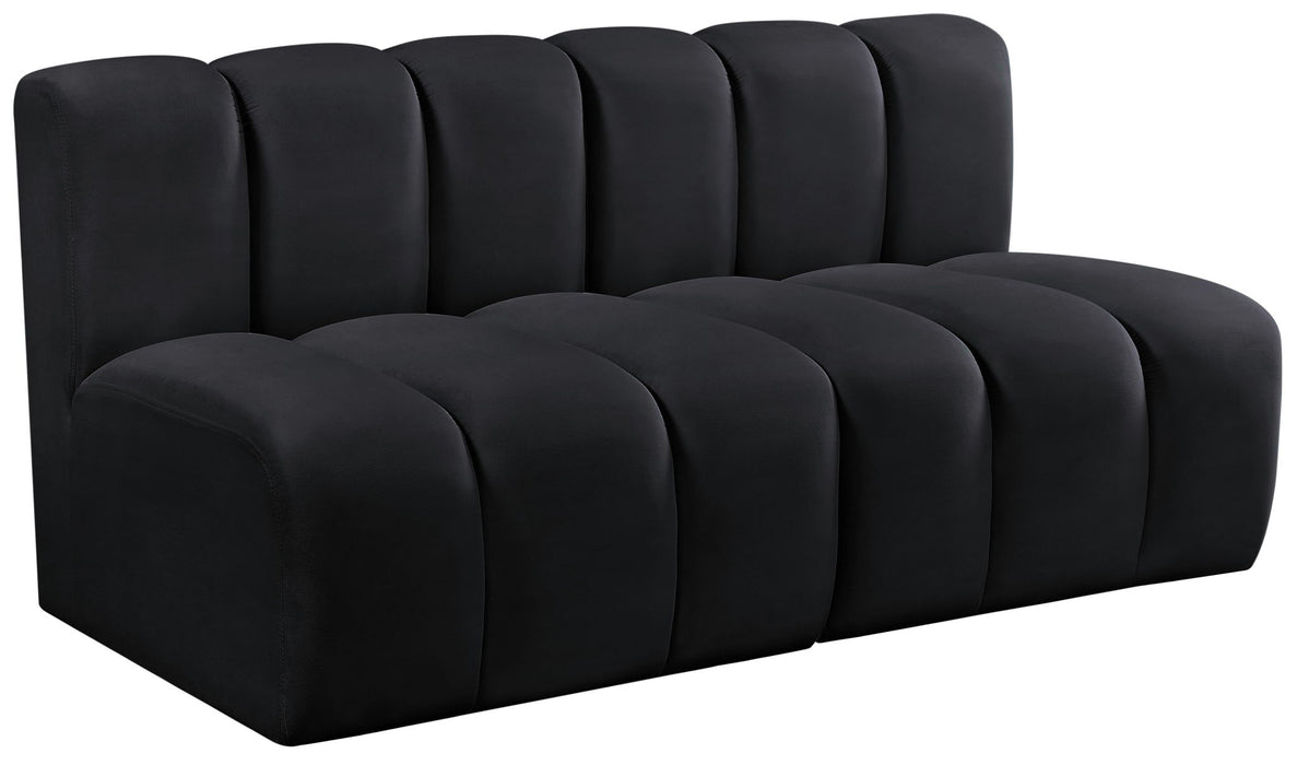 Arc - Velvet 2 Seats Modular Sofa - Simple Home Plus