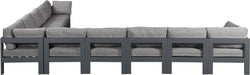 Nizuc - Outdoor Patio 10 Piece Modular Sectional With Gray Frame - Simple Home Plus
