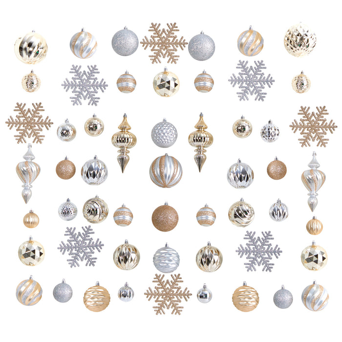 81 pcs Shatterproof Ornament Set