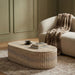 Catania - Concrete Indoor/Outdoor Coffee Table - Travertine - Simple Home Plus