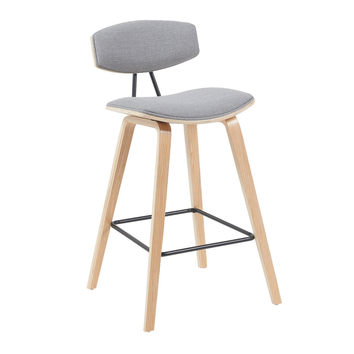 Fox - Swivel Counter Height Stool - Light Brown - Simple Home Plus