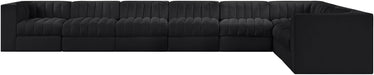 Rummi - Velvet Performance Fabric Upholstered 8 Piece Modular Sectional (With 3 Corner Chairs) - Simple Home Plus