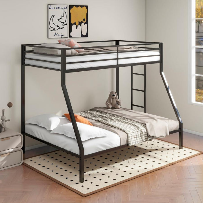Alevera - Metal Bunk Bed With Ladder - Simple Home Plus