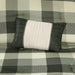 Ridge - California King 7 Piece Herringbone Comforter Set - Gray - Simple Home Plus
