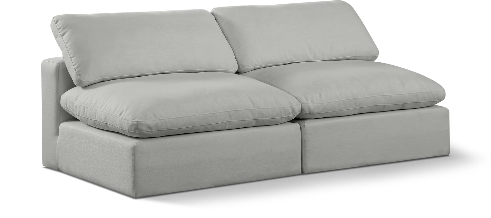 Comfy - Linen Modular Armless Sofa 2 Seats - Simple Home Plus