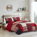 Sunset - King Oversized Coverlet Mini Set - Red - Simple Home Plus