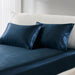 Satin - Standard Luxury Pillowcases (Set of 2) - Midnight Blue - Simple Home Plus