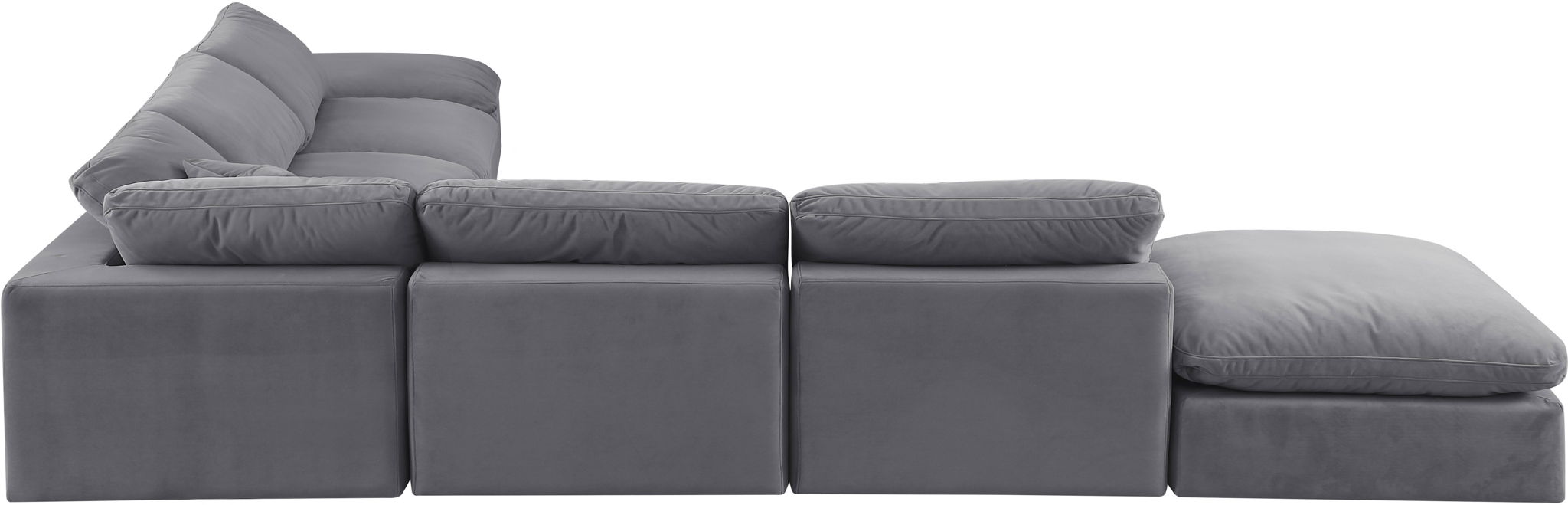 Comfy - 7 Piece Velvet Modular Corner Sectional - Simple Home Plus