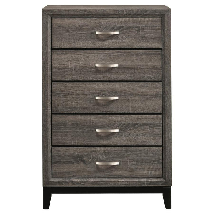 Watson - 5-Drawer Bedroom Chest - Gray Oak - Simple Home Plus