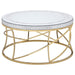 Elise - Round Mirror Top Coffee Table Set - Simple Home Plus